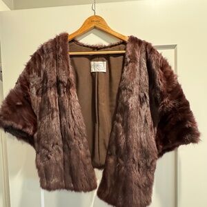 Vintage IR Fox Mink Cape